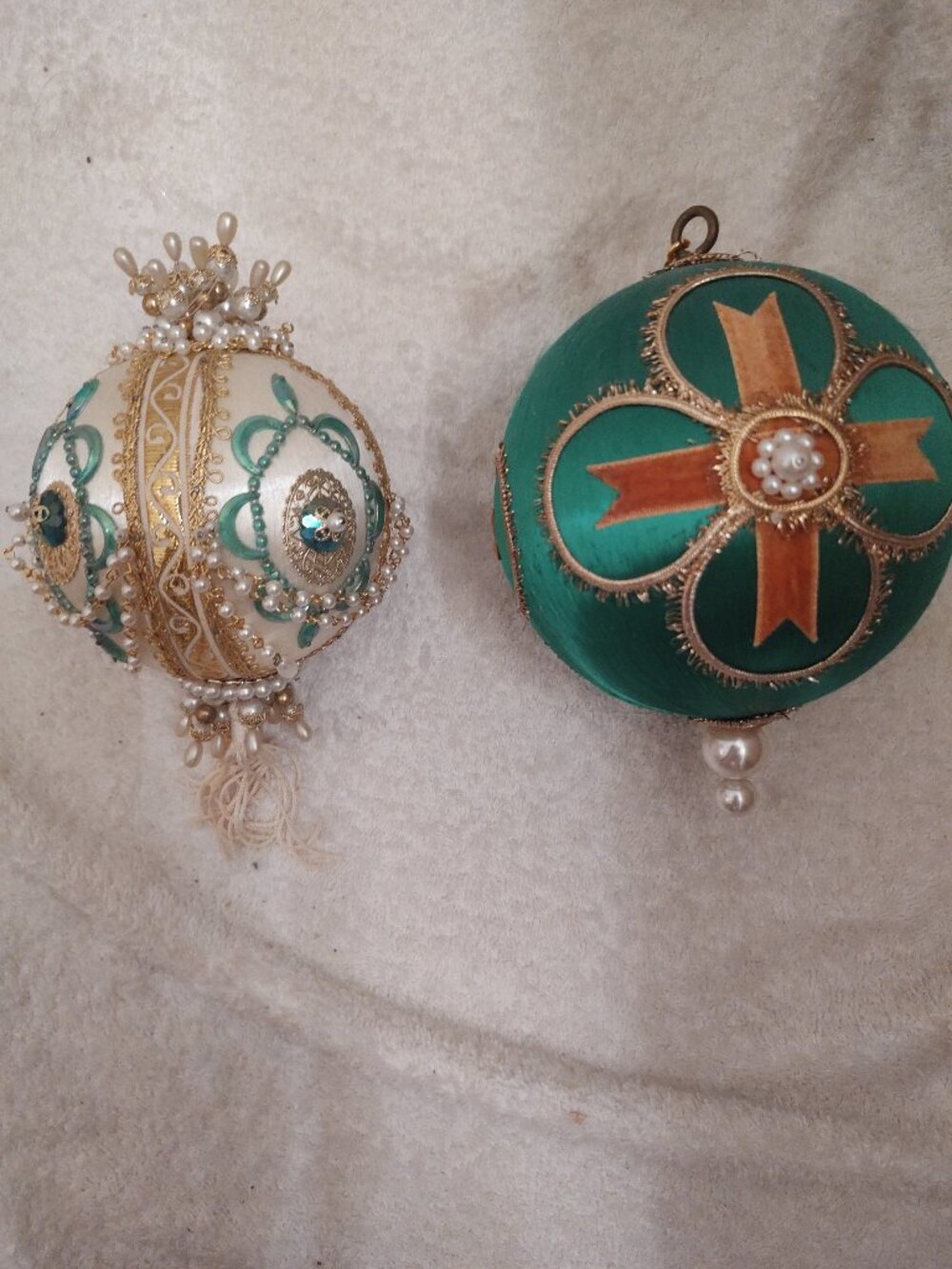 STYROFOAM ORNAMENTS HANDMADE 2 Large